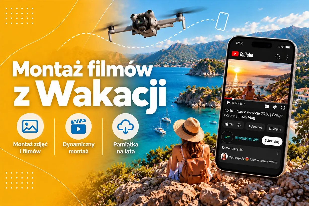 Montaż filmów z wakacji