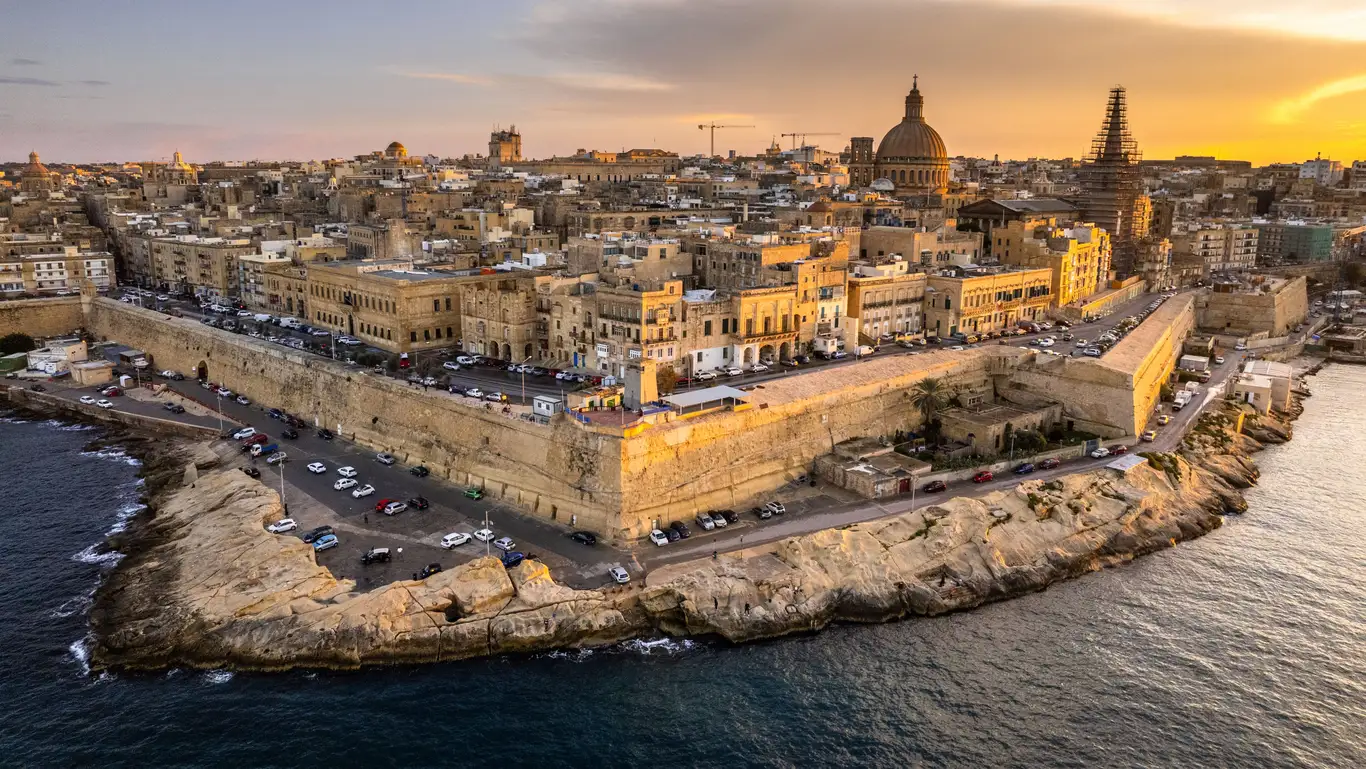 Valletta w styczniu